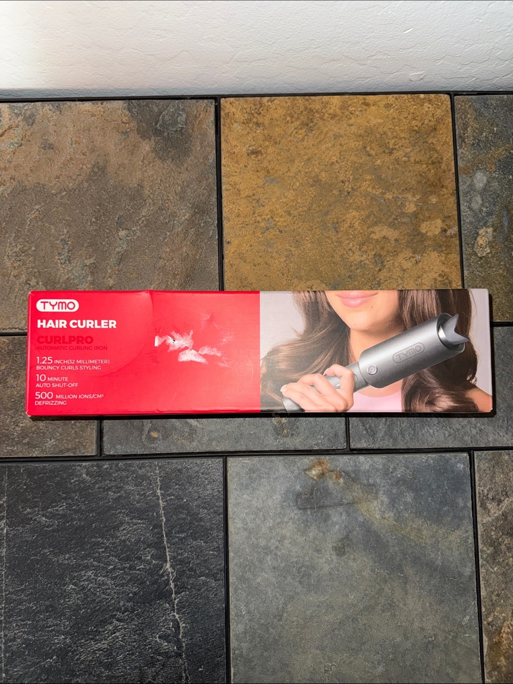 TYMO CURLPRO Automatic Curling Iron 1.25 Inch Grey HC503L Hair Curler New